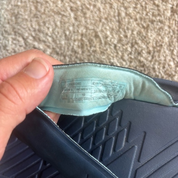 Vionic Restore All Gender Recovery Sandal Women’s Size 10 Men’s Size 8 Navy Blue - Picture 7 of 7